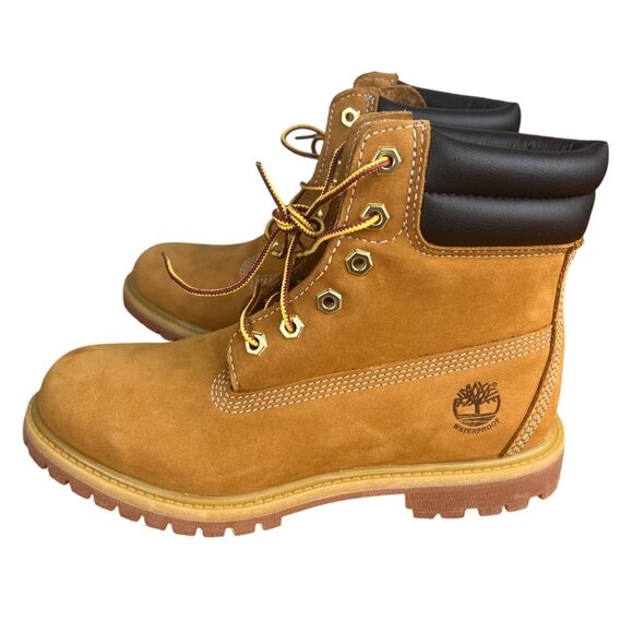 Timberland Womens 6-Inch Premium Waterproof Boots Ortholite Wheat Size 8M - Picture 3 of 16